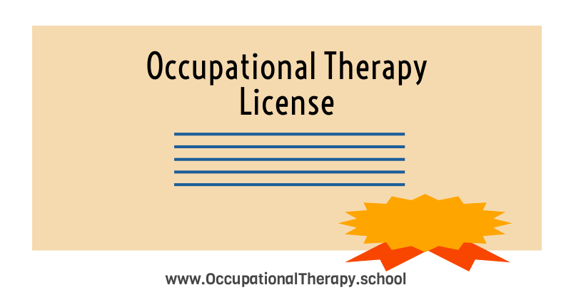 Occupational therapy license